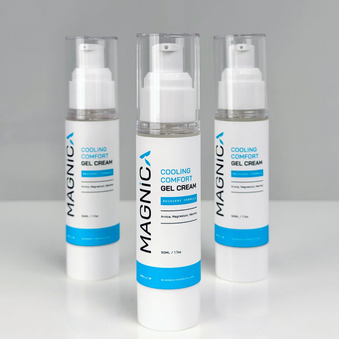 MAGNICA Trio - 3 Bottles, Cooling Comfort Gel Cream, Recovery Formula